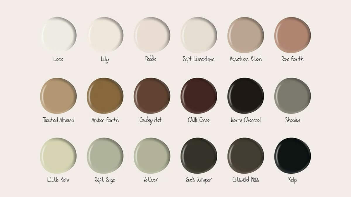 graham and brown muted earthy paint colors